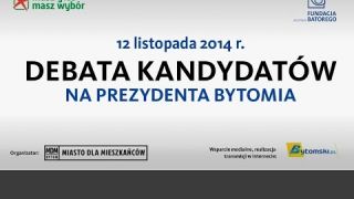 Relacja z debaty kandydatów na prezydenta Bytomia 12.11.2014
