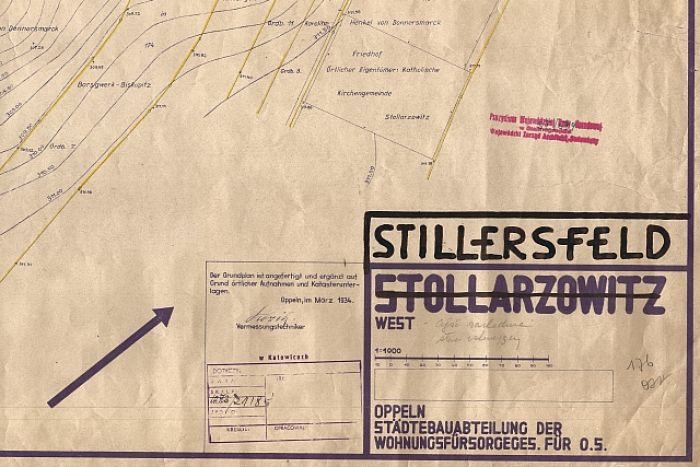 Stillersfeld Stollarzowitz West - kolejna mapa w naszych zbiorach